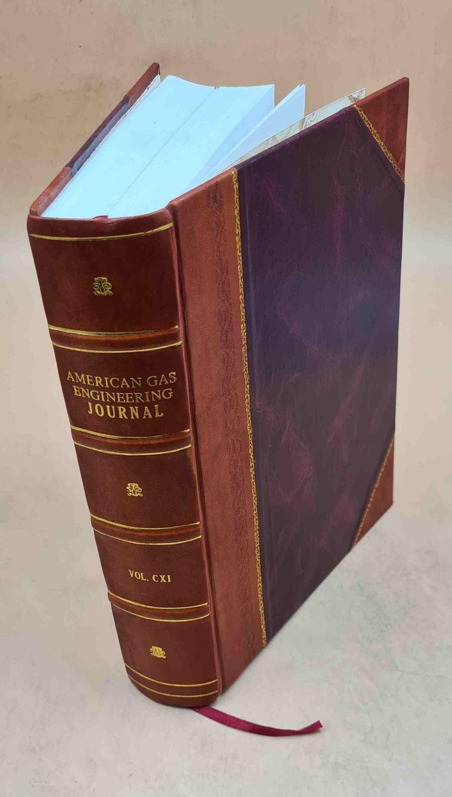 American Gas Engineering Journal. Volume 111 1919 [Leather Bound]
