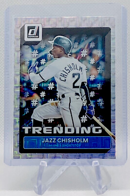 2022 Panini Donruss Jazz Chisholm Trending Insert Vector Parallel #T-3 - Yankees