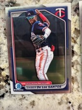 2024 BOWMAN DRAFT CHOME PROSEPCT CARD TWINS DAIBER DE LOS SANTOS #BDC-105