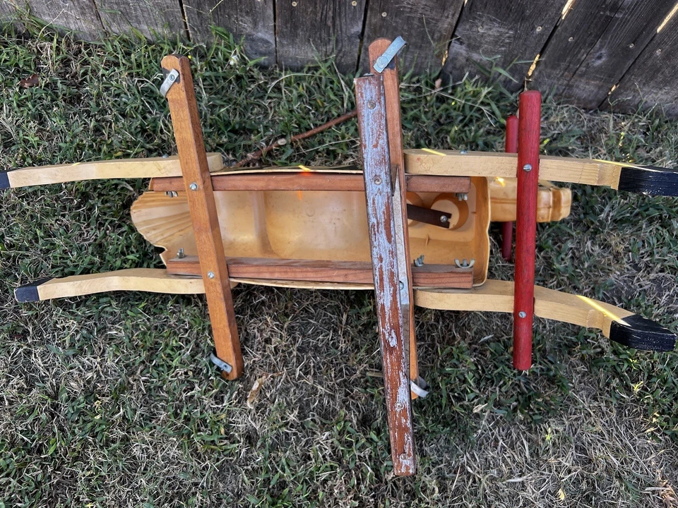 Rich Toys Davy Crockett Rocking Spring Horse Vtg Child Cowboy Western 1950's Old - Image 4 of 4