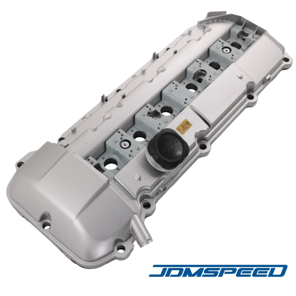 Cubierta de válvula de junta de aluminio compatible con 98-02 BMW E39 525i 528i E46 325i 328i 330i X5 Foto 2 de 4