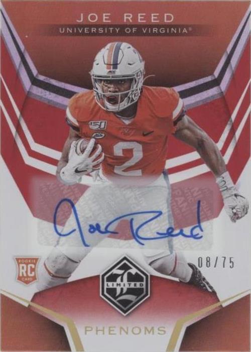 Joseph Reed Signature 2020 Panini Chronicles Draft Picks - Limited Phenoms Joe Reed #9 Red ...