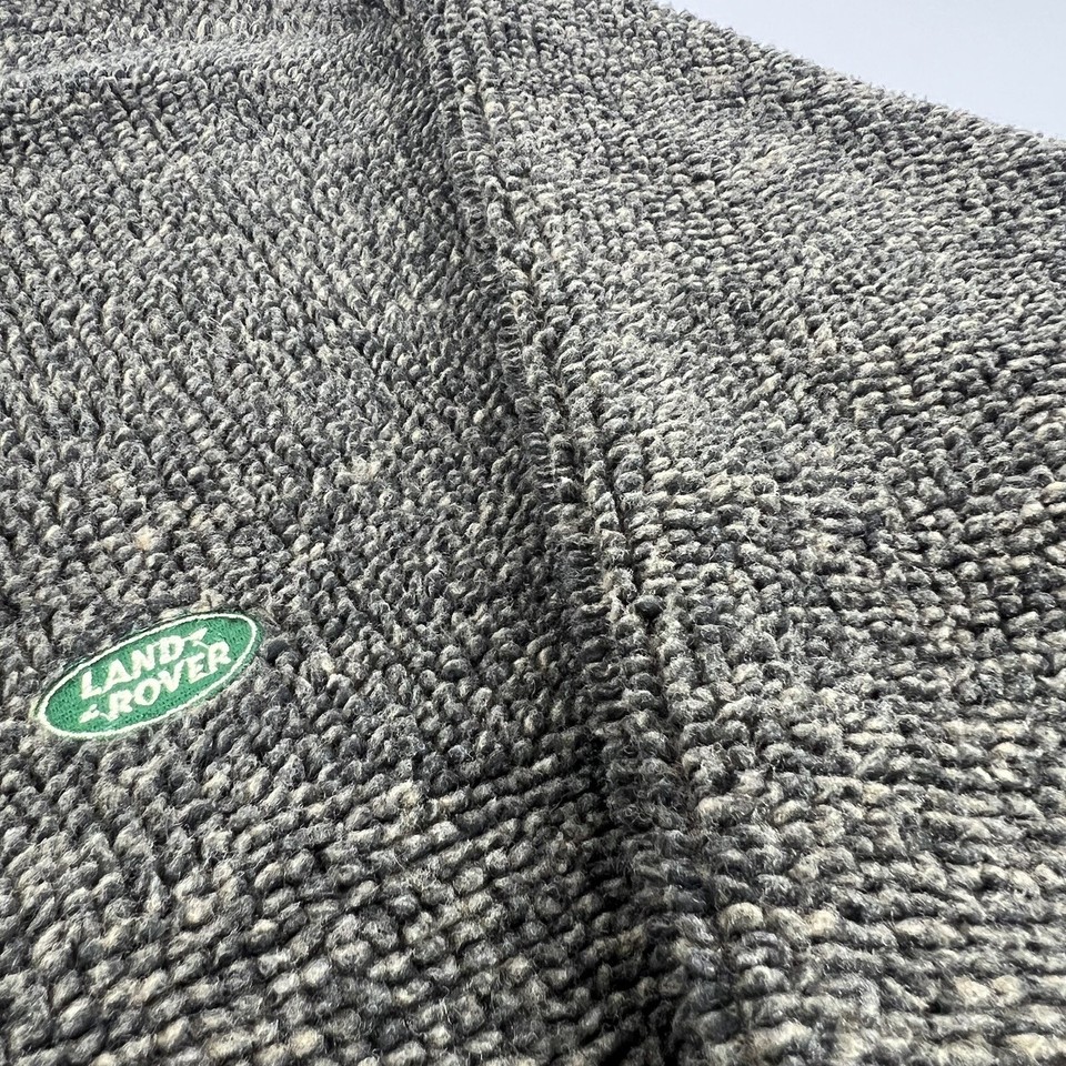 Vintage Land Rover Fleece Jacket Mens XL Green Thermal Pile Pull Over 3