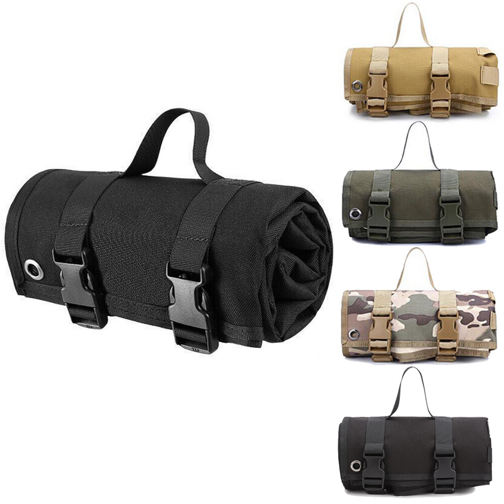 Tactical Portable Non-Slip Shooting Mat Rool-Up Rest Pad for Range Training Gear