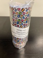 Mini Duct Tape Rainbow Leopard Designs Repair Crafting .94  x 180" 6 Pack NEW