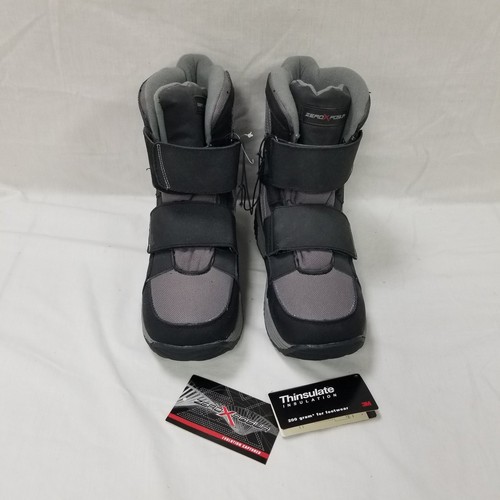 NWT ZeroXposur Insulated Cold Weather Boots SZ 10 Leather Upper Gray