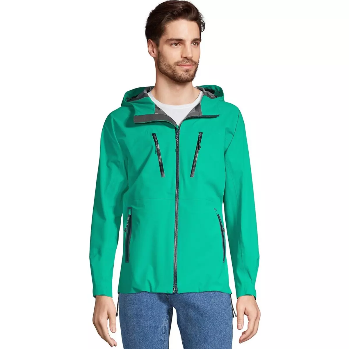 Lands end waterproof rain clearance jacket