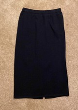 St. John Basics Knit Black Skirt Made In USA Size 4