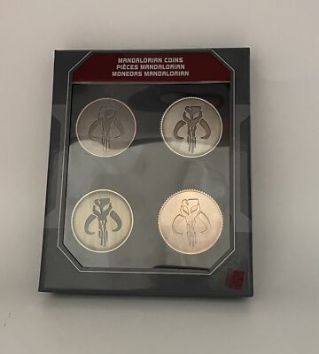 Disney Parks Star Wars Galaxy Mandalorian Coins Currency Set