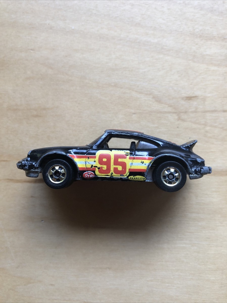 HOT WHEELS® PORSCHE 911 ©MATTEL 1974 香港製 Rare 1974 Mattel Hot Wheels Micro Porsche 911 Turbo Blue