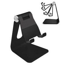 Cell Phone Tablet Stand Adjustable Multiangle Aluminum Nonslip Dock Holder Cradl