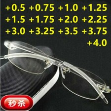 TR90 Rimless Reading Glasses 0.5 0.75 1.0 1.25 1.5 1.75 2.0 2.5 3.0 4