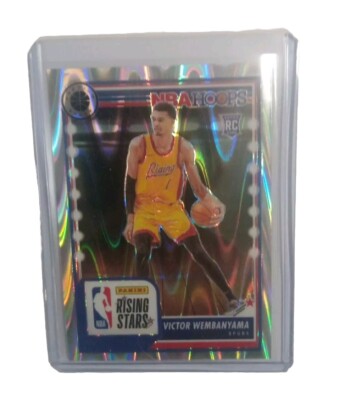 2023-24 NBA Hoops Premium Stock Victor Wembanyama  Rising Stars Seismic Prizm RC