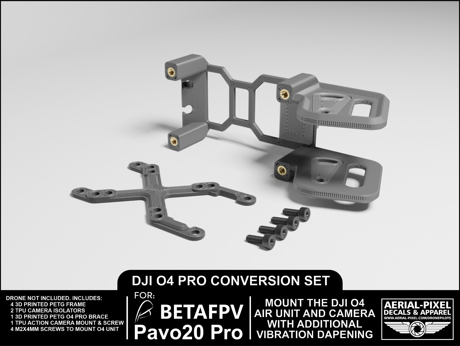 BetaFPV Pavo20 Pro and Nightfire DJI O4 Air Unit Pro Conversion Kit