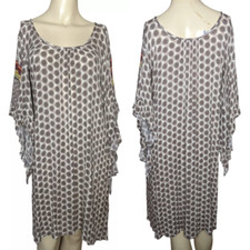 Uncle Frank Summer Bohemian Wing sleeve high low ruffle sleeve Shift dress S