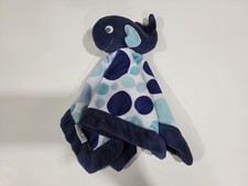 Carters Blue Whale For Baby Lovey Polka Dots Animal Best Security Blanket Plush
