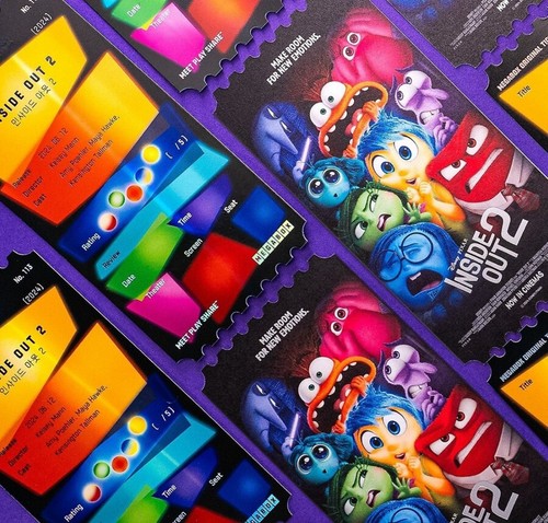 INSIDE OUT 2 Film Korea Mega Box Original Limited Edition Movie Ticket Theater - Picture 3 of 5