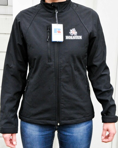 Holsten Pilsener Bier, Russell Bionic Softshell Jacke schwarz, Damen S 140 F
