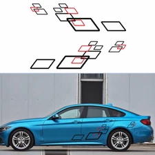 Vinyl Stickers Car Body Side Decal Trim Film Racing Sport Style DIY Decoration