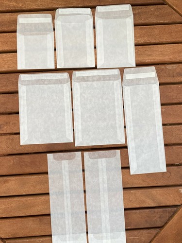 30 Wax Melt Packaging Glassine Bags Eco Peel & Seal 60gsm Envelopes UK made soap - Picture 3 of 3