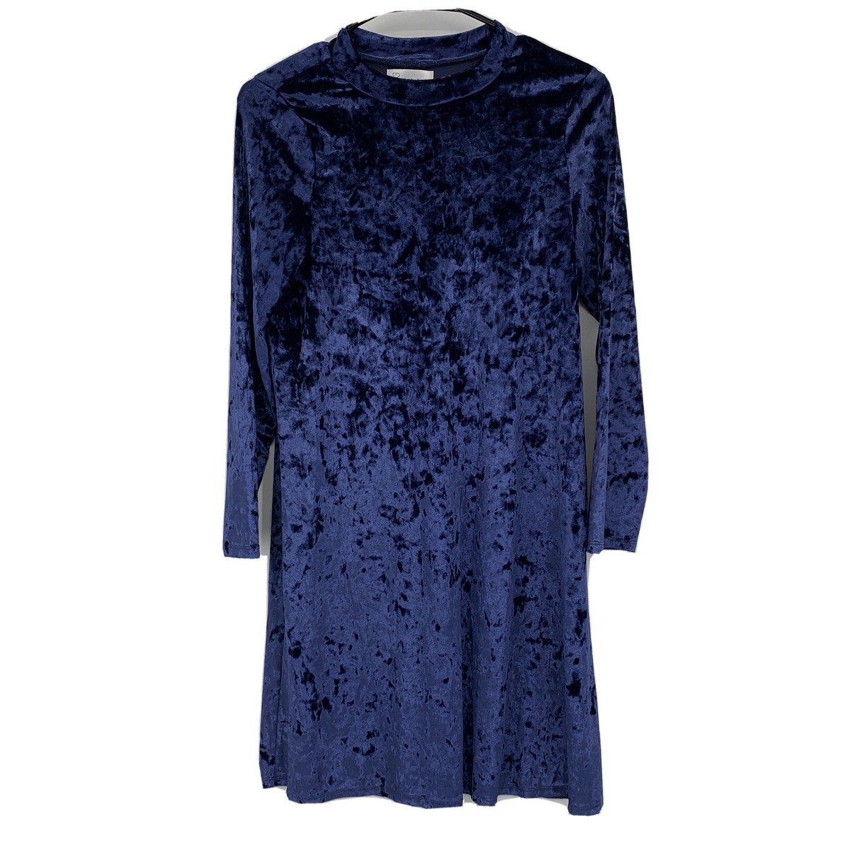 Love, Nickie Lew Stretch Velvet Swing Dress (Big Girls) New 16 Long Sleeve  8434