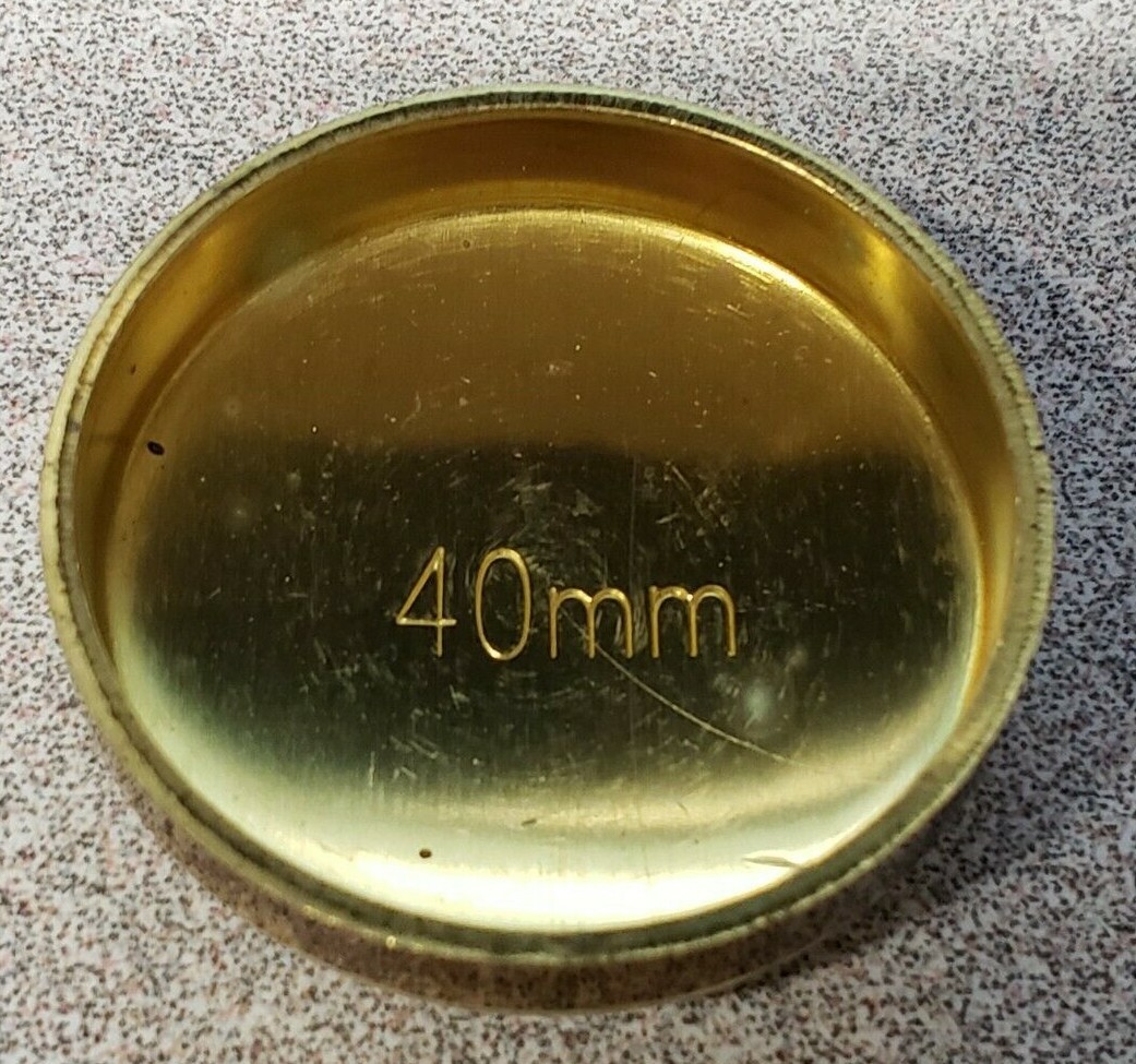 One Brass 40mm Engine Expansion Plug Pioneer EPC-212-B 40mm