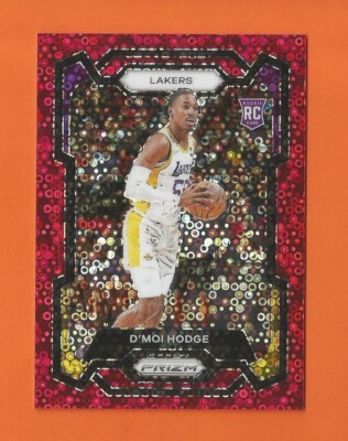 2023-24 PRIZM FAST BREAK RED DISCO RC D'MOI HODGE #d 100/100 LAKERS EBAY 1/1