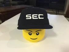 NOS VTG SOUTHEASTERN CONFERENCE SEC NEW ERA Umpire Wool Fitted Hat SZ 7 5/8