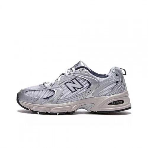 Sneakers NB 530 bianche argento sportive casual mesh morbide moda UK*-* - Foto 18 di 30