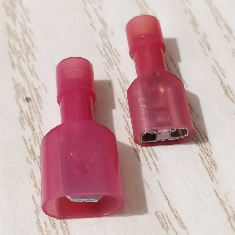 100) 22-18 QUICK DISCONNECT NYLON (MALE) .250 1/4" FULL INSULATION MADE IN USA - Foto 3