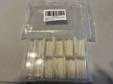 Nails 100Pcs Extra Long Curved Square False Nail Art Tips Acrylic Nails 10 Size