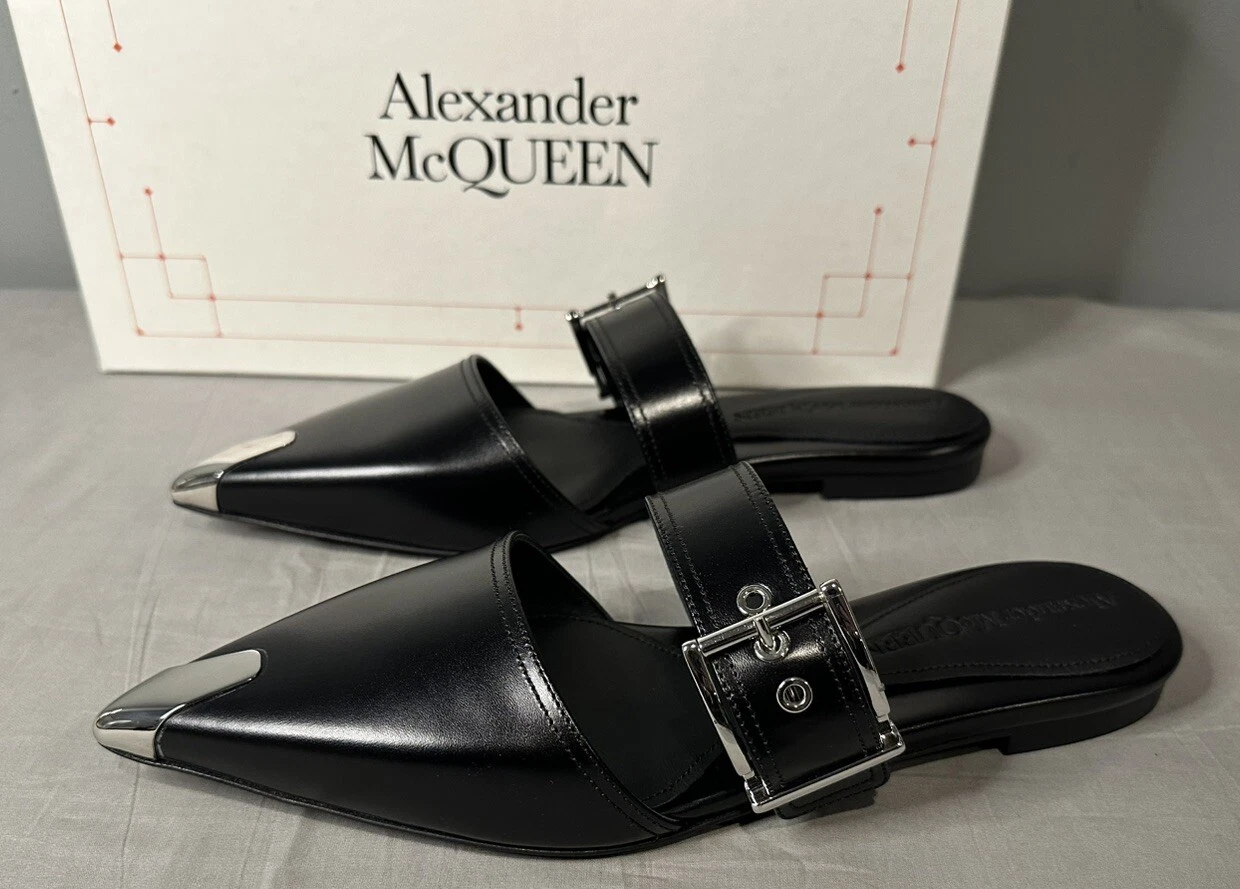 Alexander McQueen Punk Mules Ballerine Donna Taglia 39 (US 9) Autentiche