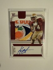 2024 National Treasures Collegiate Keon Coleman Gold Bowl Patch Auto RC /10 Rare