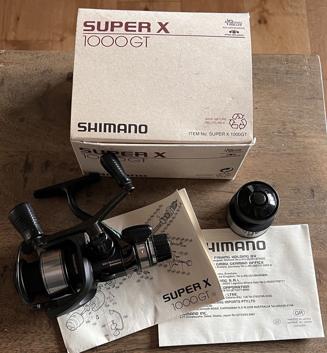 Shimano Super X 1000 GT Fishing Reel Very Rare Vintage Made Japan