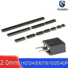 Pin Header 2-40 Pin Female Single Row Strip 2.0mm Connector Vertical Socket