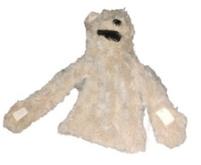Jan's Fluffy Puppy Farm Puppet Made In America Dog Wolf Coyote Lovey Plush Toy