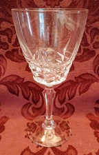 W.M. Dalton Cherbourg Crystal 6-1/2" Wine Glass - Excellent!