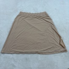 Vanity Fair Beige Half Slip Skirt Lace Waist Size 16 5/38 Nude