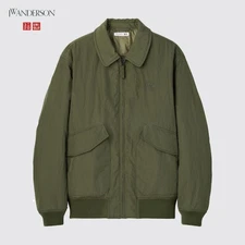 Uniqlo JW Anderson Olive Short Blouson S Collab Lightweight Puff Jacket JAPAN