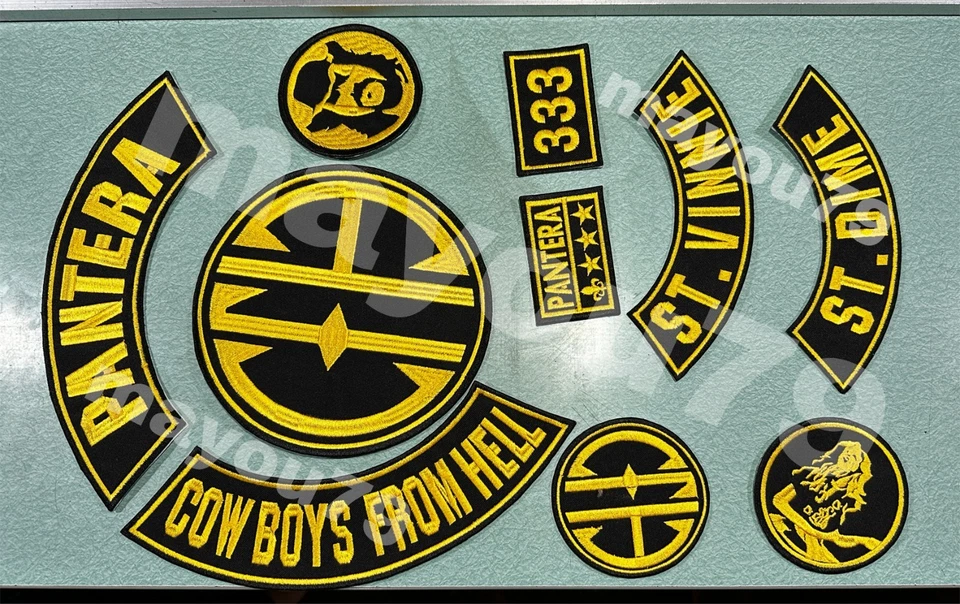 EMBROIDERED PANTERA CFH FULL PATCH SET 10pcs (Please Read Ad) - Image 3 of 4