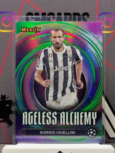 2024-25 topps merlin Giorgio Chiellini ageless alchemy green /99 Juventus