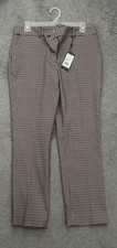 New TOMMY HILFIGER Bristol Slim Ribbon-Trim Ankle Pants Size 8