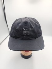U.S. 67 POLO Ralph Lauren Hat XL VTG 90s Black 1993 USA Made Vintage