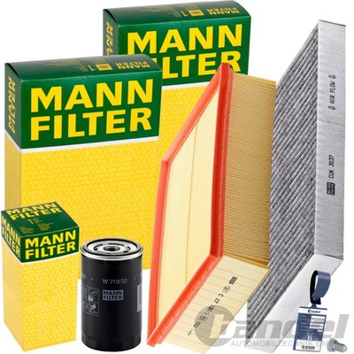 MANN FILTER INSPEKTIONSPAKET passend für 1.6+1.8+2.0 AUDI A4 B6 B7 8E EXEO 3R2