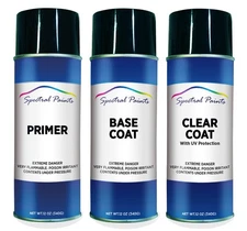 For Wheeled Coach/USA Fleet SICO20431 Blue Spray Paint Primer & Clear Compatible