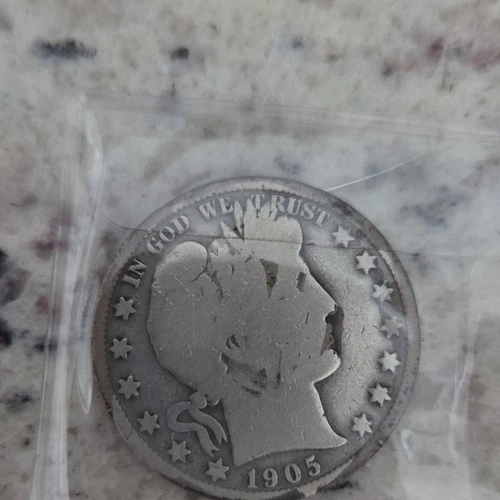 1905 Barber Half Dollar 90%  Silver