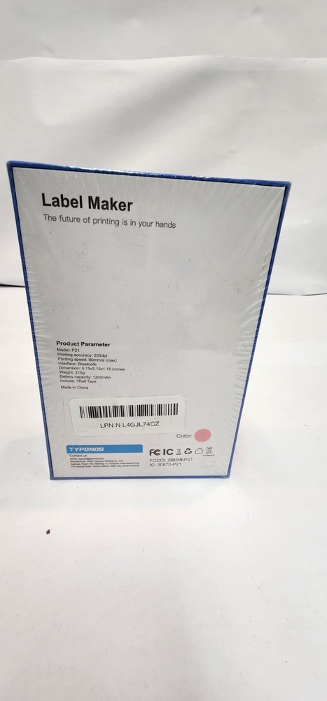 Bluetooth Label Printer P21 Portable Wireless Label Maker with Tape Bluetooth Label Printer P21 Portable Wireless Label Maker with Tape