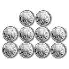 1/2 oz Silver Round - Buffalo - Lot of 10