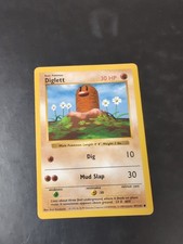 Diglett 47/102 Base Set Shadowless WOTC Vintage Pokemon 