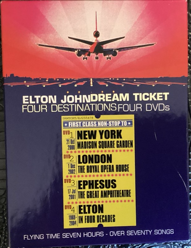 Elton John - Dream Ticket (DVD, 2005, 4-Disc Set)